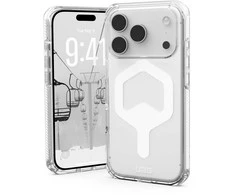 Urban Armor Gear UAG Plyo MagSafe dėklas, skirtas iPhone 17 Pro – skaidrus ir baltas
