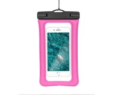 Oem Atsparus vandeniui bag for mobile phone with plastikas closing AIRBAG rose pink