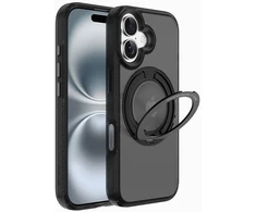 X-ONE Dropguard 2S (stand edition) compatible with MagSafe for iPhone 17 juodas frost matte