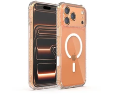 X-ONE Dropguard Pro compatible with MagSafe for iPhone 18 Pro Max / 17 Pro Max glitter baltas