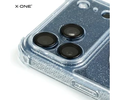 X-ONE Dropguard Pro compatible with MagSafe for iPhone 18 Pro / 17 Pro glitter baltas