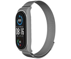 Oem Apyrankė METAL for XIAOMI Mi Band 5 / 6 sidabrinis (02)