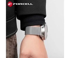 Dirželis „Samsung Galaxy Watch Forcell F-Design FS11“ magnetiniam plienui, 20 mm, sidabrinis