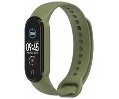Oem Apyrankė silicone for smartband Xiaomi Mi Band 5 / 6 / 7 žalias (08)