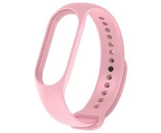 Oem Silikoninė apyrankė skirta Xiaomi Mi Band 5 / 6 / 7 rožinės spalvos (06)