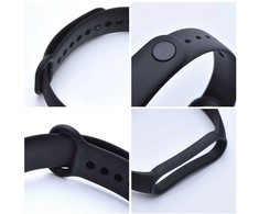 Oem Silikoninė apryrankė skirta XIAOMI Mi Band 5 / 6 / 7 juodos spalvos (01)