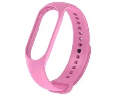 Oem Silicone apyrankė for XIAOMI Mi Band 5 / 6 / 7 pink (37)