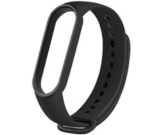 Braders Oem Silikoninė apryrankė skirta XIAOMI Mi Band 5 / 6 / 7 juodos spalvos (01)