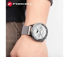 Dirželis, skirtas „Samsung Galaxy Watch Forcell F-Design FS11“ magnetiniam plienui, 22 mm, sidabrinis