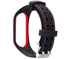 Oem Elastomer apyrankė LIFESTYLE skirta Xiaomi Mi Band 5 / 6 juodos spalvos (04)