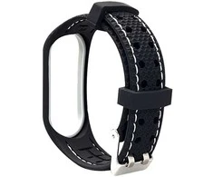 Oem Elastomer apyrankė LIFESTYLE for XIAOMI Mi Band 7 juodos spalvos (03)