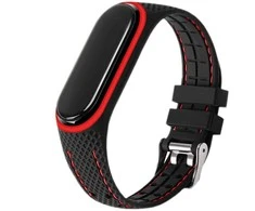 Oem Elastomer apyrankė LIFESTYLE skirta Xiaomi Mi Band 7 juodos spalvos (04)