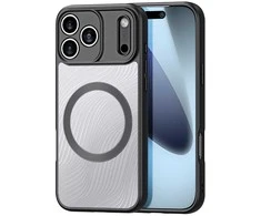DUX DUCIS dėklas AIMO MAG, suderinamas su „MagSafe“, skirtas IPHONE 17 PRO MAX, juodas
