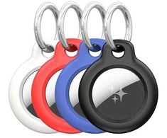 Dėklas DUX DUCIS saugios dėklės, pagamintos iš patvaraus kompiuterio, skirtos „Apple AirTag“ (4 vnt. pakuotė)
