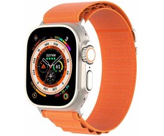 Sport apyrankė buckle for Apple Watch Ultra / 9 / 8 / 7 / 6 / SE / 5 / 4 / 3 / 2 / 1 (42, 44, 45, 49 mm) Dux Ducis Apyrankė GS Version - oranžinės spalvos