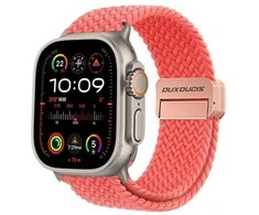 Dux Ducis apyrankė MIXTURE PRO stretchable braided skirta Apple Watch 38 / 40 / 41 mm guava