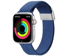 Dux Ducis apyrankė MIXTURE PRO stretchable braided skirta Apple Watch 42 / 44 / 45 / 49 mm mėlynas