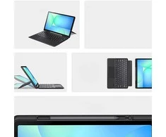 Dėklas su klaviatūra Dux Ducis (DK series) skirtas Samsung Tab S10 FE+ (Plus) – juodos spalvos