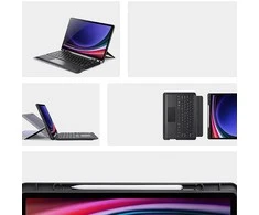 Dėklas su klaviatūra Dux Ducis DK Samsung X820 Tab S10 Plus/X810/816 Tab S9 Plus/X610/X616 Tab S9 FE Plus juodas