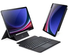 DUX DUCIS dėklas DK sulenkiamas su belaide klaviatūra skirtas Samsung Galaxy Tab S9 juodos spalvos