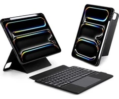 DUX DUCIS dėklas DK sulankstomas su belaide klaviatūra iPad Pro 11 (2024) juodas