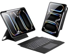 DUX DUCIS dėklas DK sulankstomas su belaide klaviatūra iPad Pro 13 (2024) juodas
