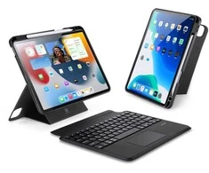 DUX DUCIS dėklas DK sulankstomas su belaide klaviatūra iPad 4/5/6/iPad Pro 11 (2018/2020/2021/2022) juodas