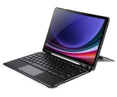 DUX DUCIS dėklas DK sulenkiamas su belaide klaviatūra skirtas Samsung Galaxy Tab S9 juodos spalvos
