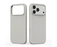 Dėklas DUX DUCIS case PIEL LIQUID SILICONE compatible with MagSafe for iPhone 18 Pro Max/17 Pro Max beige