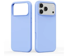 Dėklas DUX DUCIS case PIEL LIQUID SILICONE compatible with MagSafe for iPhone 18 Pro Max/17 Pro Max light mėlynas