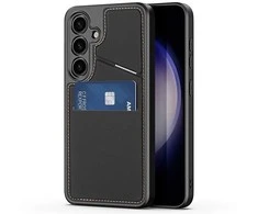 Dux Ducis dėklas RAFI II MAG su stoveliu suderinamas su MagSafe skirtas Samsung Galaxy S24 juodos spalvos