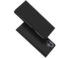 Dux Ducis atverčiamas dėklas SKIN PRO skirtas Samsung Galaxy A06 juodos spalvos