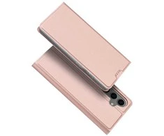 Dux Ducis atverčiamas dėklas SKIN PRO skirtas Samsung Galaxy S24 FE rožinės spalvos