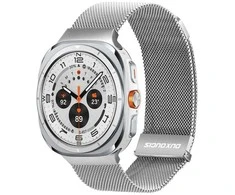 DUX DUCIS dirželis MILANESE nerūdijančio plieno magnetinis 47 mm sidabrinis