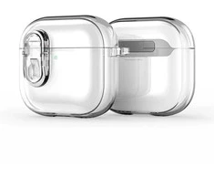 DUX DUCIS PECL - TPU+PC apsauginis dėklas skirtas AirPods 4 juodas