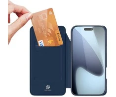 DUX DUCIS piniginės dėklas SKIN PRO, skirtas IPHONE 17 PRO, mėlynas