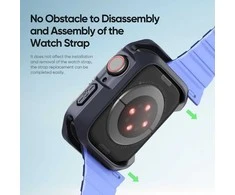 DUX DUCIS dėklas TAMO Apple Watch Series 10 46 mm skaidrus su vidurnakčio funkcija