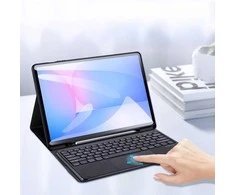 Dėklas su klaviatūra Dux Ducis (TK series) skirtas Samsung Tab S10 FE+ (Plus) – juodos spalvos