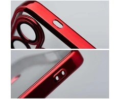 4Kom Oem ELECTRO MAG COVER dėklas suderinamas su MagSafe skirtas Samsung Galaxy S25 Edge red