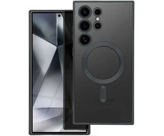 Samsung A37 Electro Mag dangtelis, suderinamas su „MagSafe“, juodas dėklas