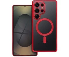 Oem ELECTRO MAG COVER dėklas suderinamas su MagSafe skirtas Samsung Galaxy S25 Ultra red