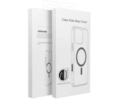 „Samsung S26 ULTRA Clear Mag“ dėklas Elite (STR / NEGELTONŲ), suderinamas su „MagSafe“ skaidriu dėklu