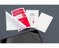 FORCELL - LCD ekranų valymo rinkinys 4in1 (drėgna ir sausa šluostė, nutrinimo kortelė, dulkių lipdukai)