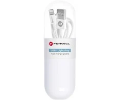 Cable USB A to Lightning Forcell F-Energy 1A Tube 1 m C316 baltas