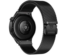 Dirželis, skirtas „Samsung Galaxy Watch Forcell F-Design FS10“, magnetinis, plieno, 22 mm, juodas