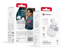 Belaidės ausinės Forcell F-Audio Clear Sound TWS baltas