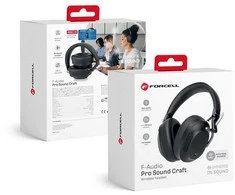 Belaidės ausinės Forcell F-Audio Pro Sound Craft ANC juodas