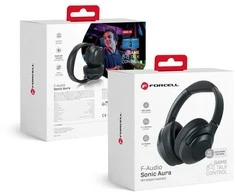 Belaidės ausinės Forcell F-Audio Sonic Aura ANC juodas