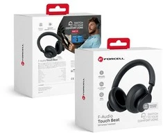 Belaidės ausinės Forcell F-Audio Touch Beat ANC juodas