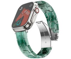 FORCELL F-DESIGN FA04 marble textured resin apyrankė skirta Apple Watch 38 / 40 / 41 mm žalios spalvos